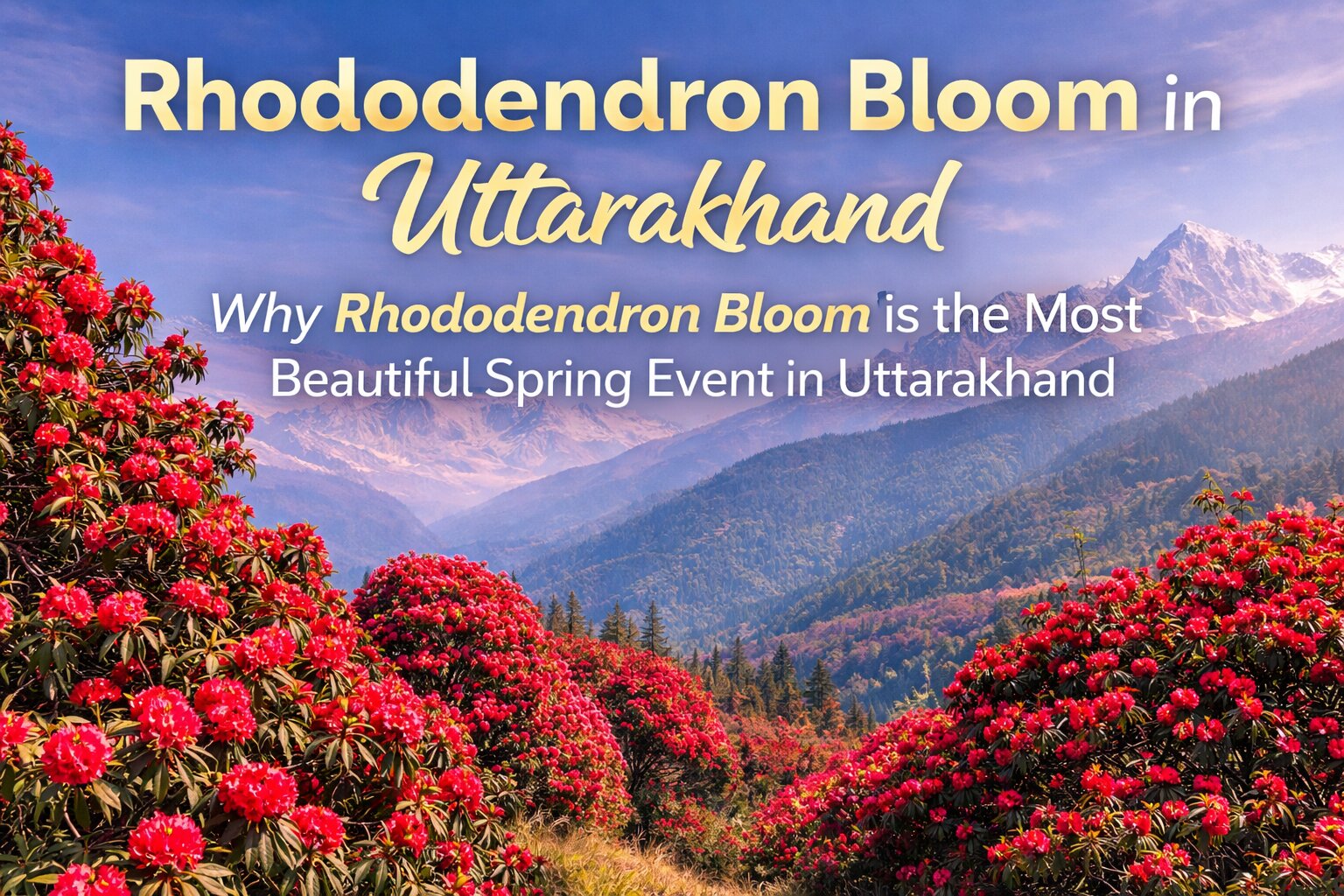 Rhododendron in Uttarakhand